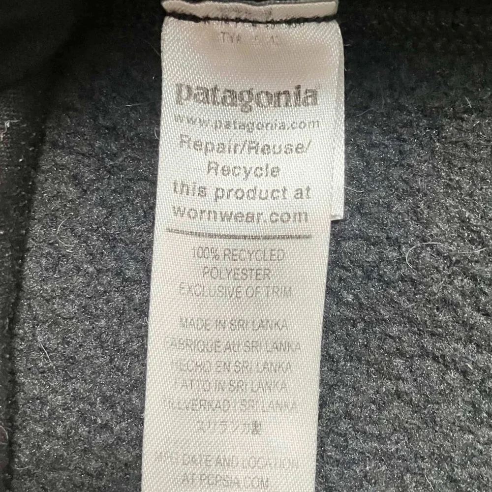 Patagonia Better Sweater Jacket Mens XXL Black Full Zip Fleece Outdoors Hiking